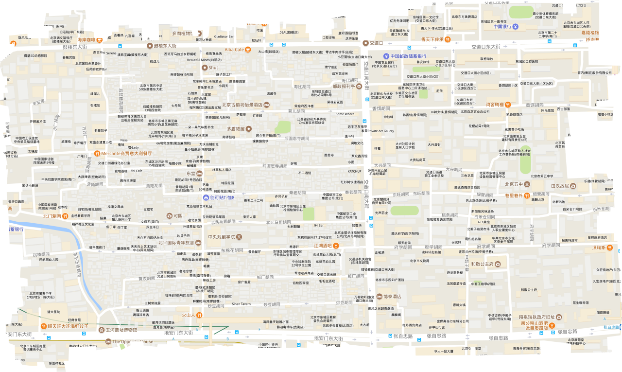 交道口街道电子地图