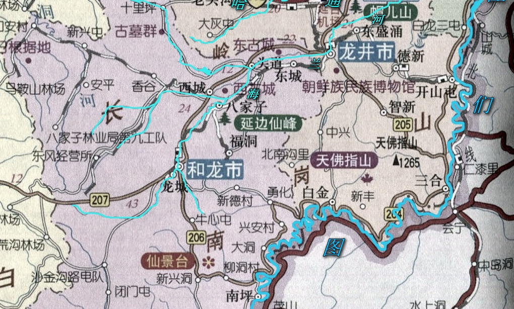 布尔哈通河的位置及水系分布