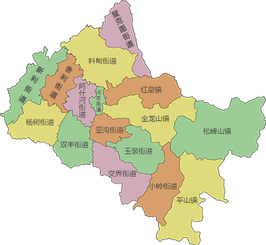 阿城区行政区划图