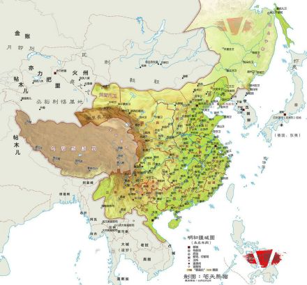 明初版图