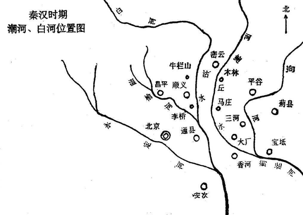 秦汉时期的潮白河水系情况