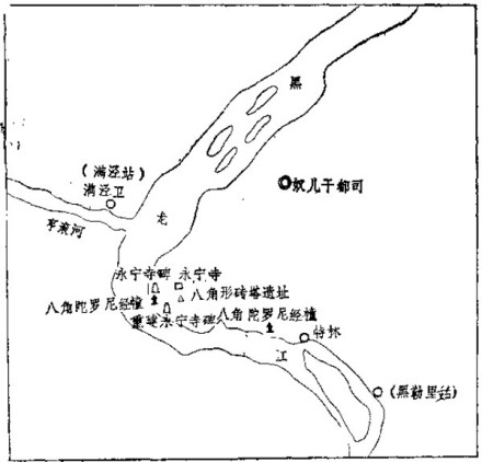 永宁寺碑位置示意图