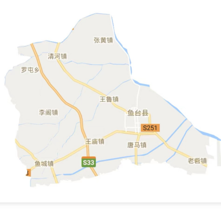 鱼台县简图（2021年）