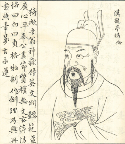蔡伦像，取自清同治修《河南始祖蔡氏通谱》