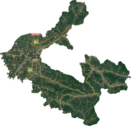 开原市卫星地图