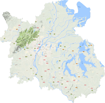 南昌市地形图