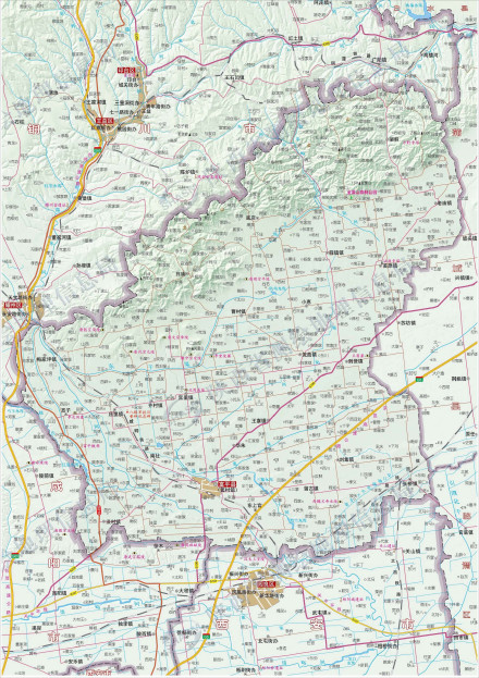富平县地图