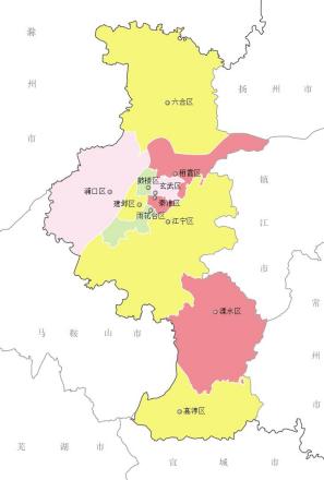 南京市行政区划图