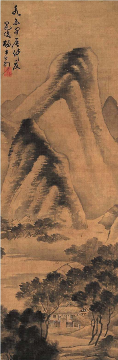据传为杨士奇的存世画作《山水》 