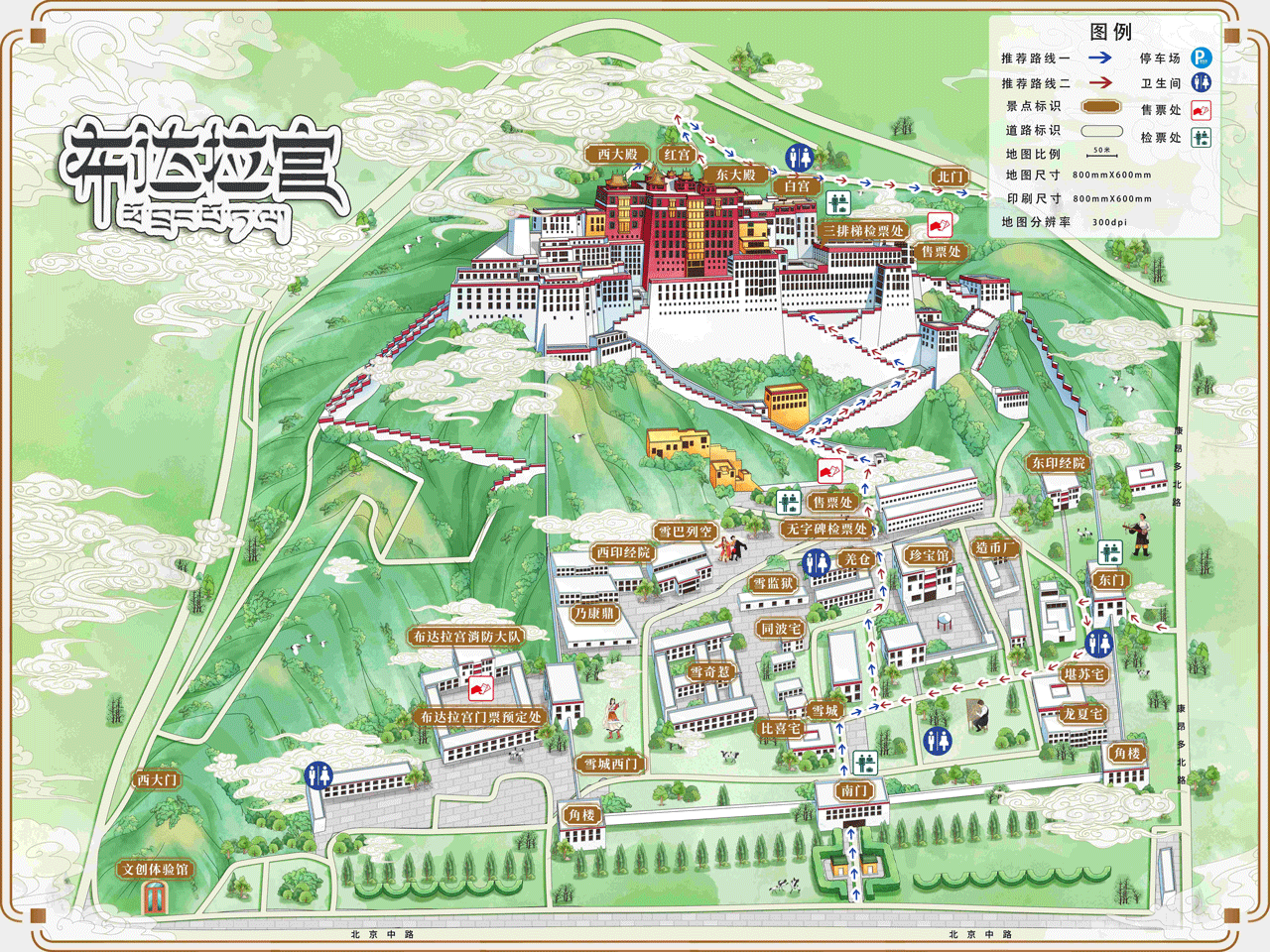 布达拉宫地图