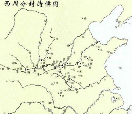 西周初年分封图