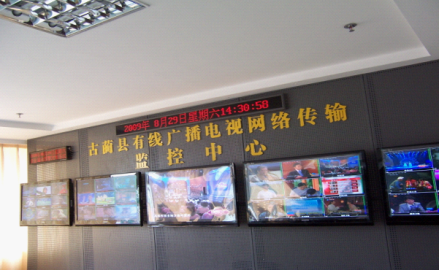 最新广电机房多画面监测形式