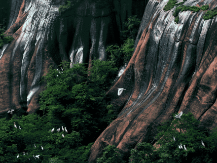 丹霞地貌岁月流痕
