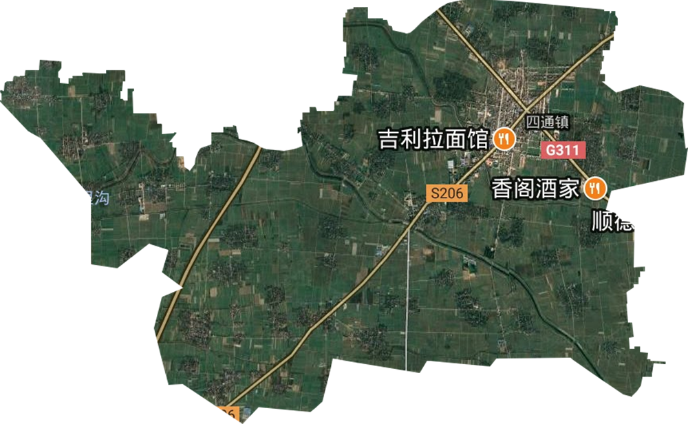 四通镇卫星图