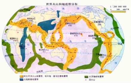 火山分布图