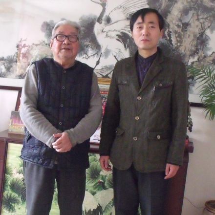 2014年3月霍松林和《中国才子》总编李信宣