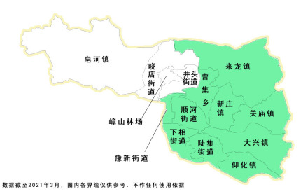 宿豫区辖域示意图