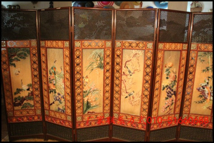 大名草编 屏风