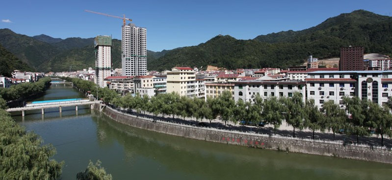 乾佑河柞水县城段 