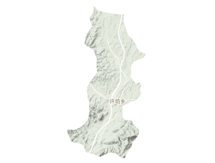 许坊乡地形图