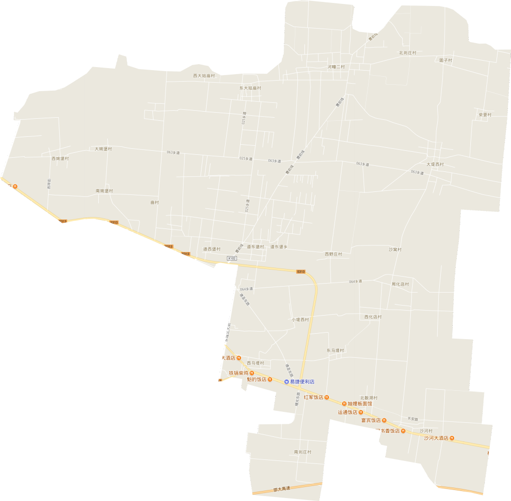 道东堡镇电子地图