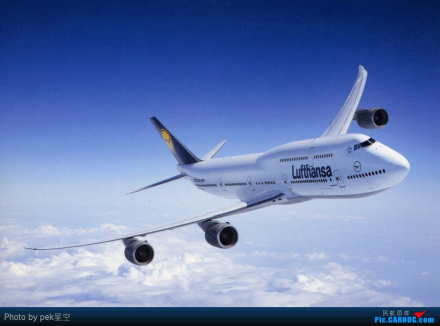 图为汉莎航空波音747-8