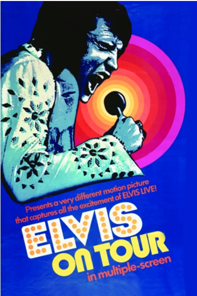演唱会纪录片《Elvis on Tour》的海报 