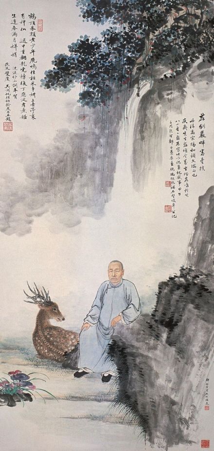 吴湖帆绘《冒广生小像》