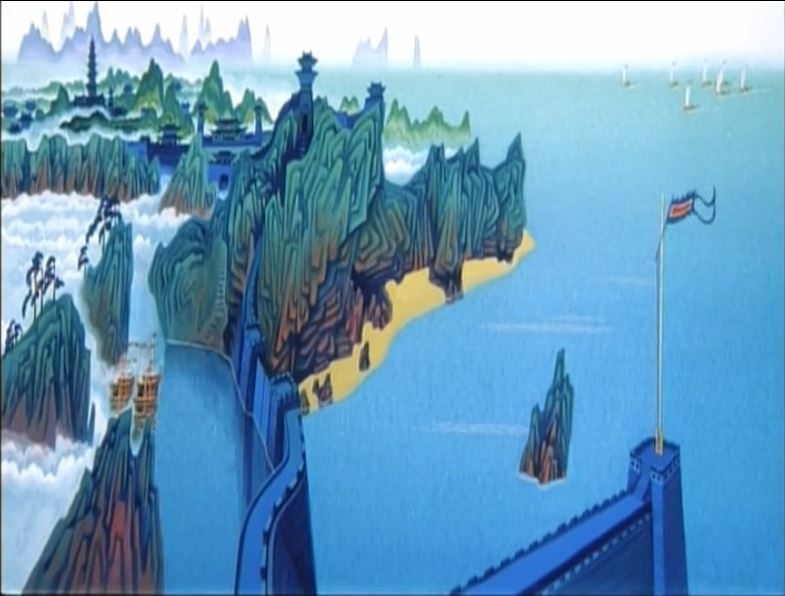 《哪吒闹海》陈塘关全景图