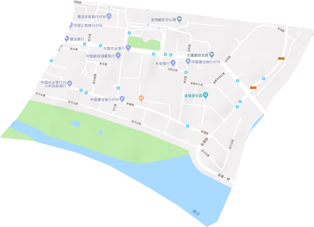 金陵街道地形图