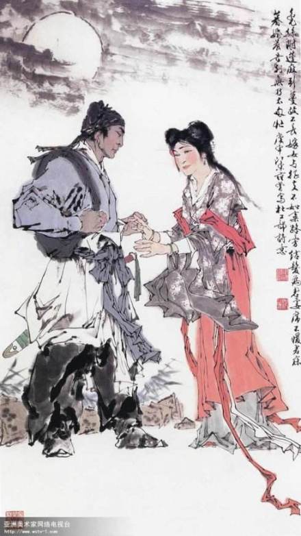 《新婚别》诗意画
