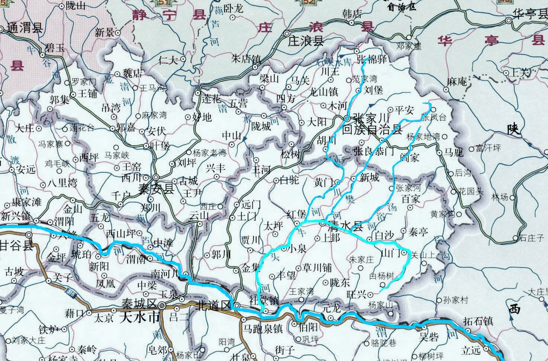 牛头河的位置及水系分布