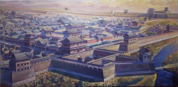 邢台古城复原图