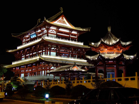 杜甫江阁夜景