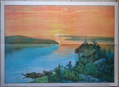 《暮江吟》诗意画