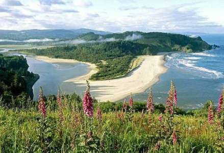 美国俄勒冈州海岸线