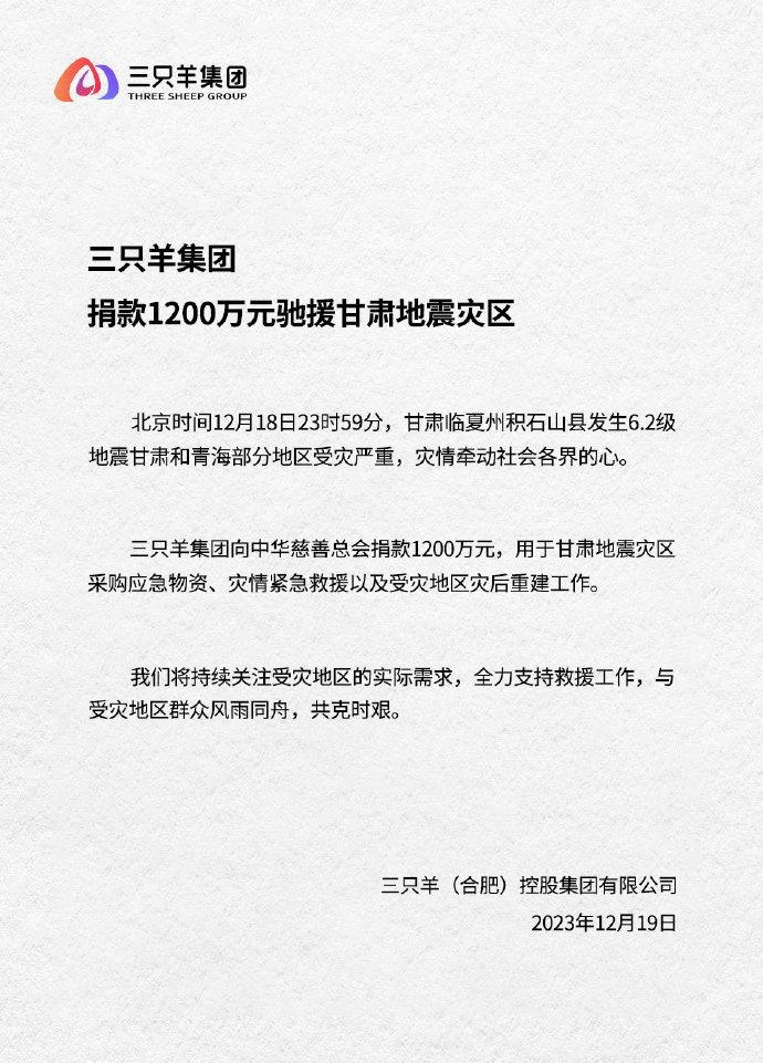 捐赠通告