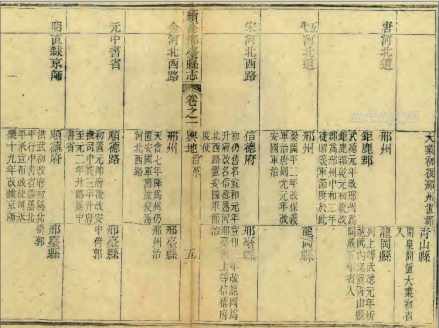 清光绪《邢台县志》舆地·沿革