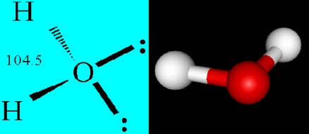 水分子的键角