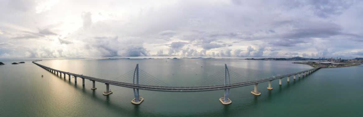 2020年9月12日拍摄的港珠澳大桥 