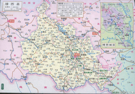 靖西市行政区划图
