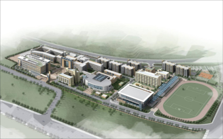 学校鸟瞰图 