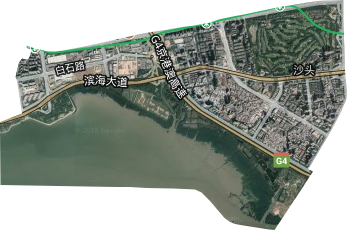 沙头街道卫星图
