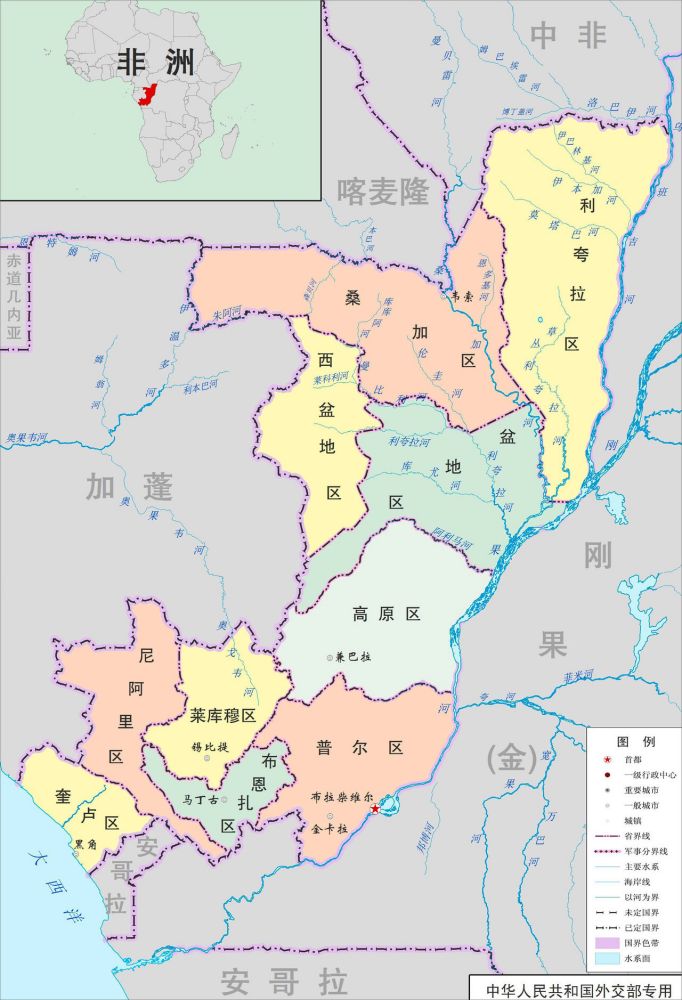 刚果共和国行政区划