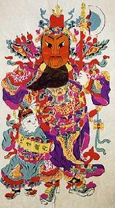 门神（纸·木版彩印） 