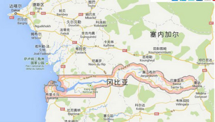 冈比亚地图