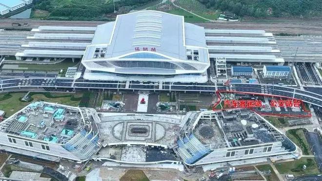 江阴站公交站台、汽车客运站位置