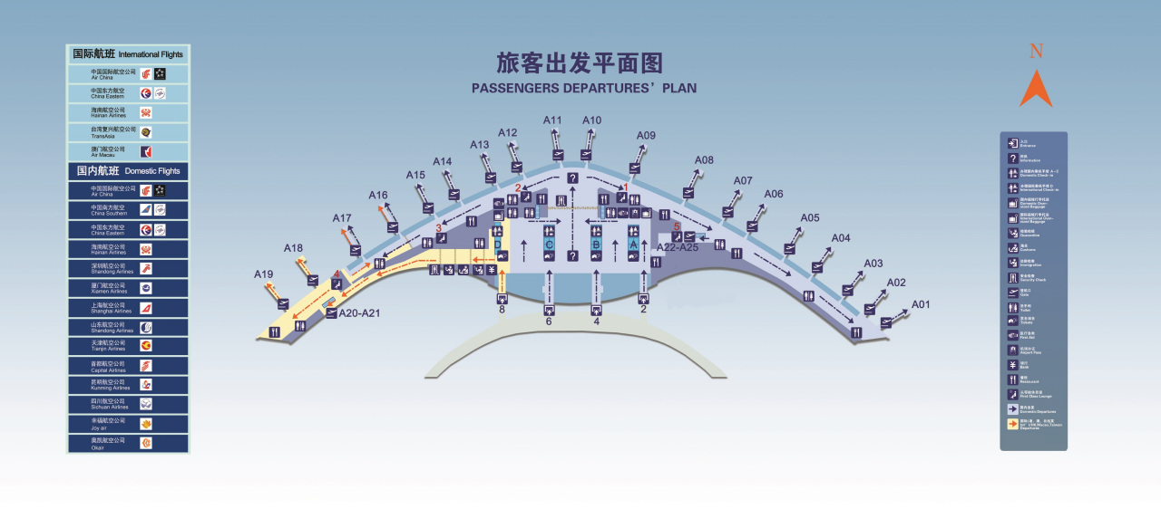 旅客出发平面图