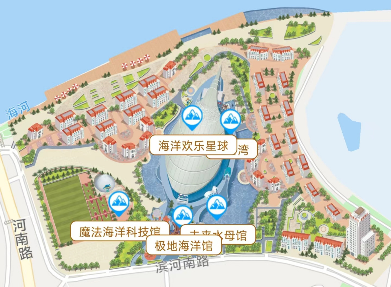 天津海昌极地海洋公园全景图