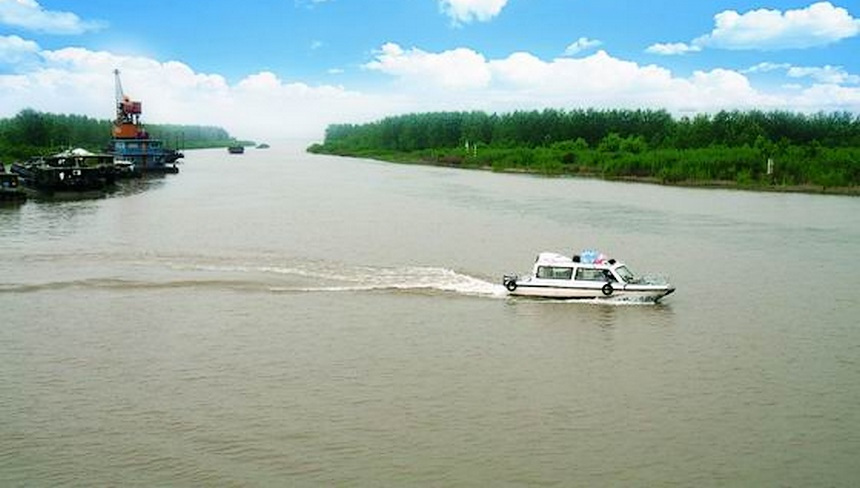 滁河入长江处南京市六合区大河口